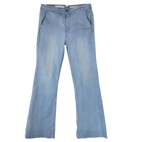 Pilcro Anthropologie High Rise Bootcut Flare Jeans Light Wash Size 30 70's - Picture 1 of 9